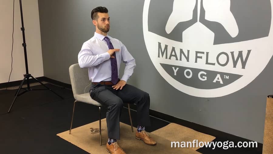 Chair Squats for Office Workers
