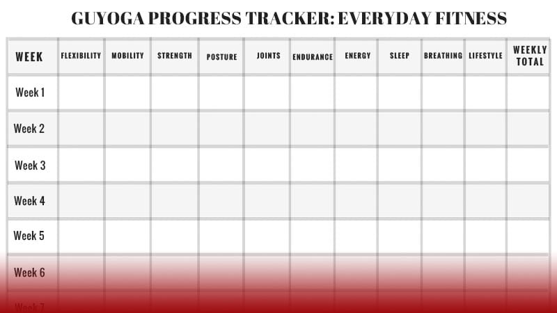 Guyoga Progress Tracker Grid