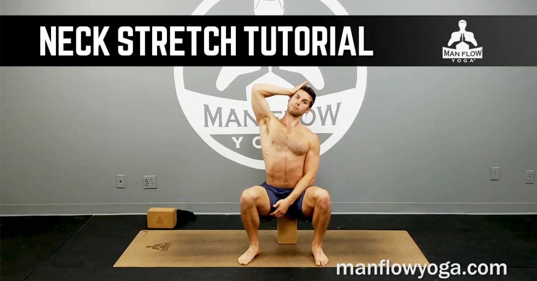 Neck Stretch Tutorial Man Flow Yoga