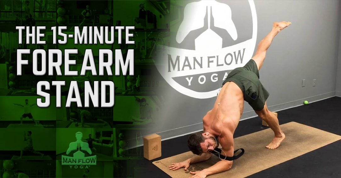 15 Minute Forearm Stand Workout - Man Flow Yoga