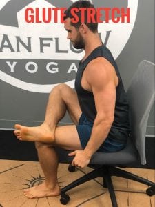 Exercises You Can Do While Sitting--GLute Stretch