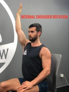 Exercises You Can Do While Sitting--Internal Shoulder Rotation