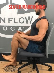 Exercises You Can Do While Sitting--Seated March Hold