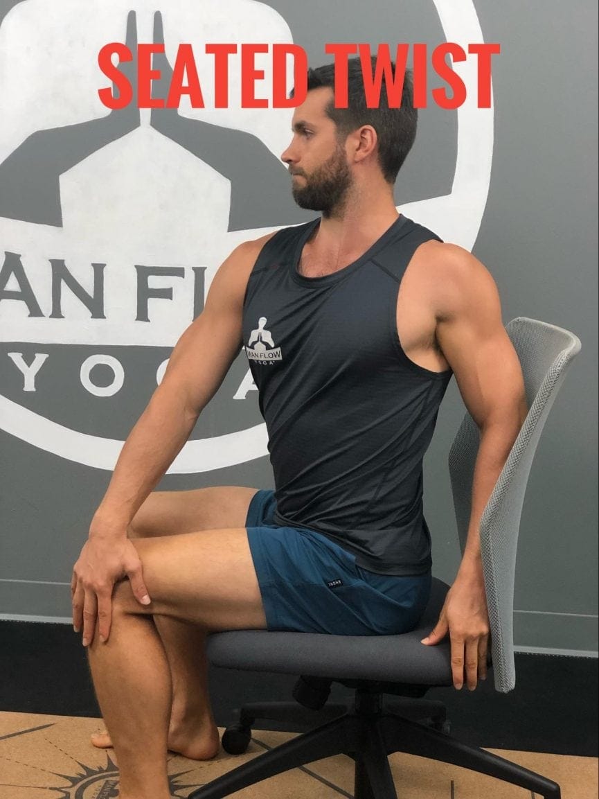 Exercises You Can Do Sitting Down Man Flow Yoga