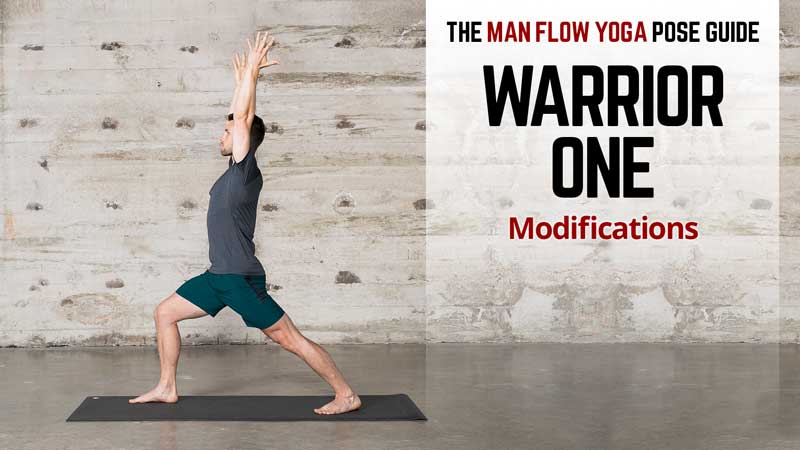 Man Flow Yoga Pose Guide - Warrior One: Modifications - Photo credit 2018 Dennis Burnett Photography
