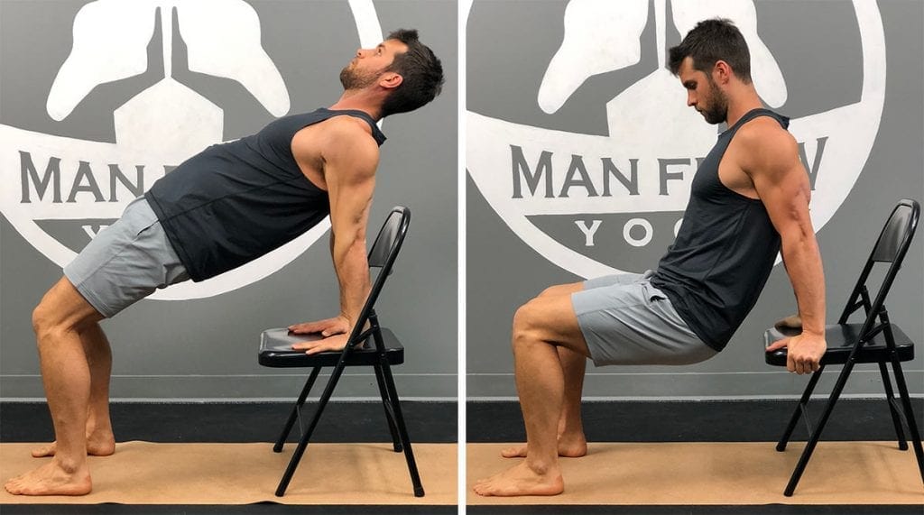 Reverse Plank On Chair