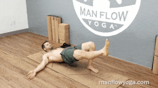 Man Flow Yoga - Isometric Strengthening (Holds) - Single Leg Bridge Hold