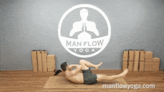 man flow yoga - Core Strengthening - Supine Bicycle