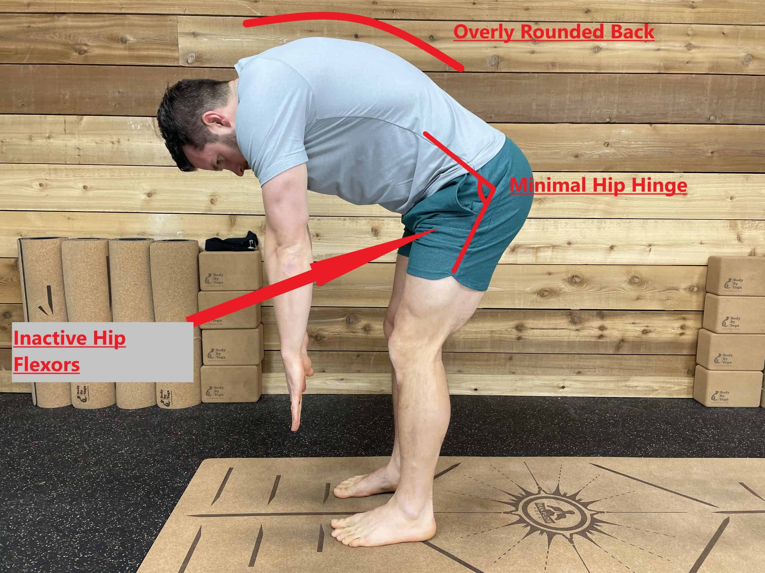 How to perform standing forward fold in yoga - mistakes
