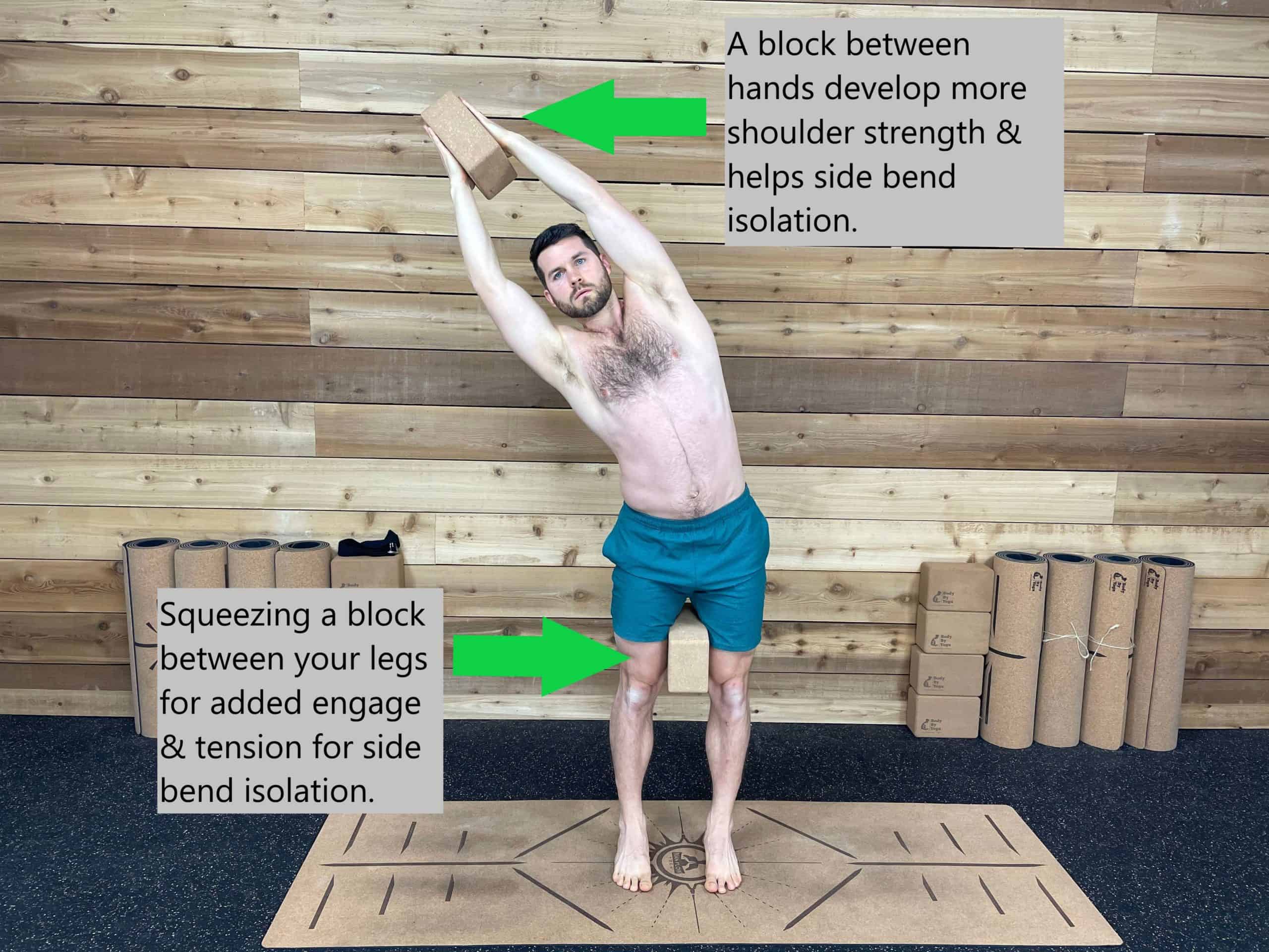 How to Use Yoga Blocks for Strength - Side Bends