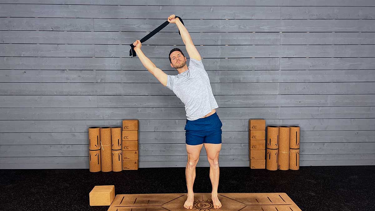 2. Standing Side Bend (30–45 seconds each side) 2. Standing Side Bend (30–45 seconds each side)