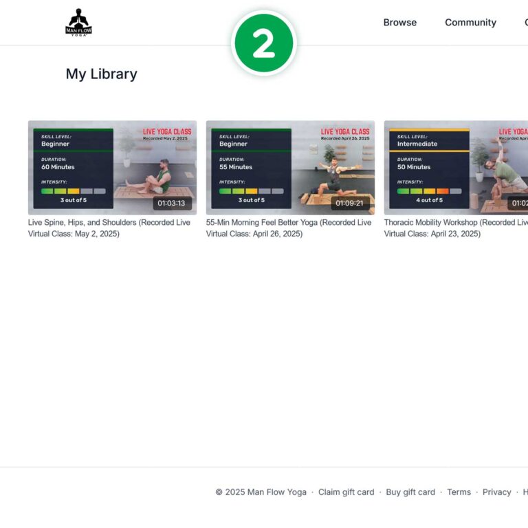 Man Flow Yoga | Separately Purchased Workouts and Programs