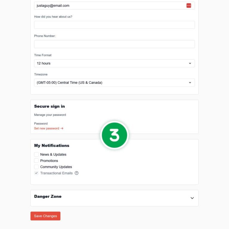Man Flow Yoga | Manage Email Notifications