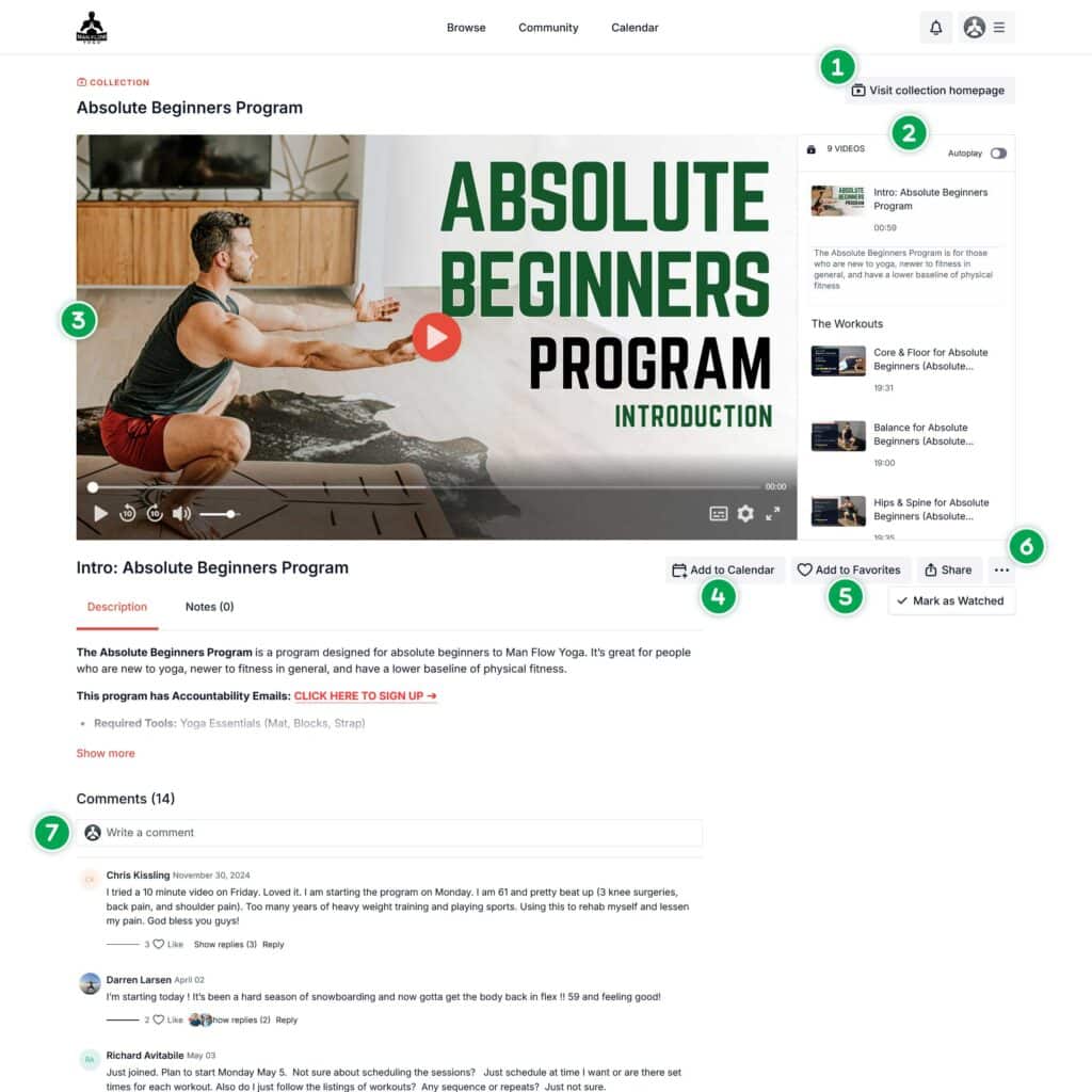 Man Flow Yoga | Collection: Playlist View