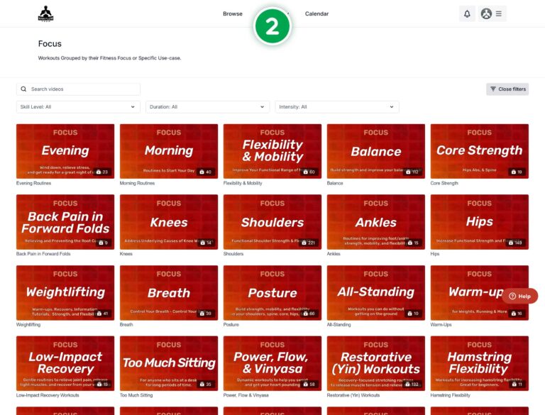 Man Flow Yoga | Workouts Grouped By Focus