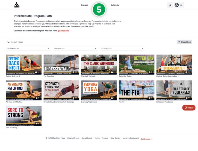 Man Flow Yoga | Intermediate Program Path