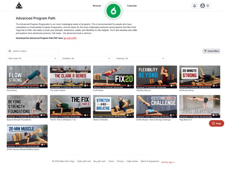 Man Flow Yoga | Advanced Program Path