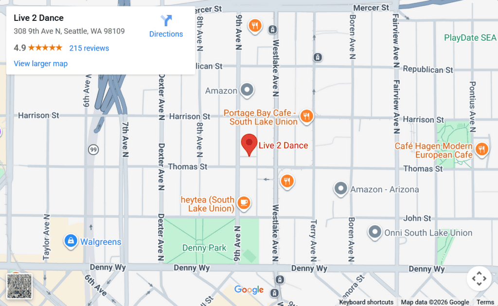 Live 2 Dance 308 9th Ave N, Seattle, WA 98109