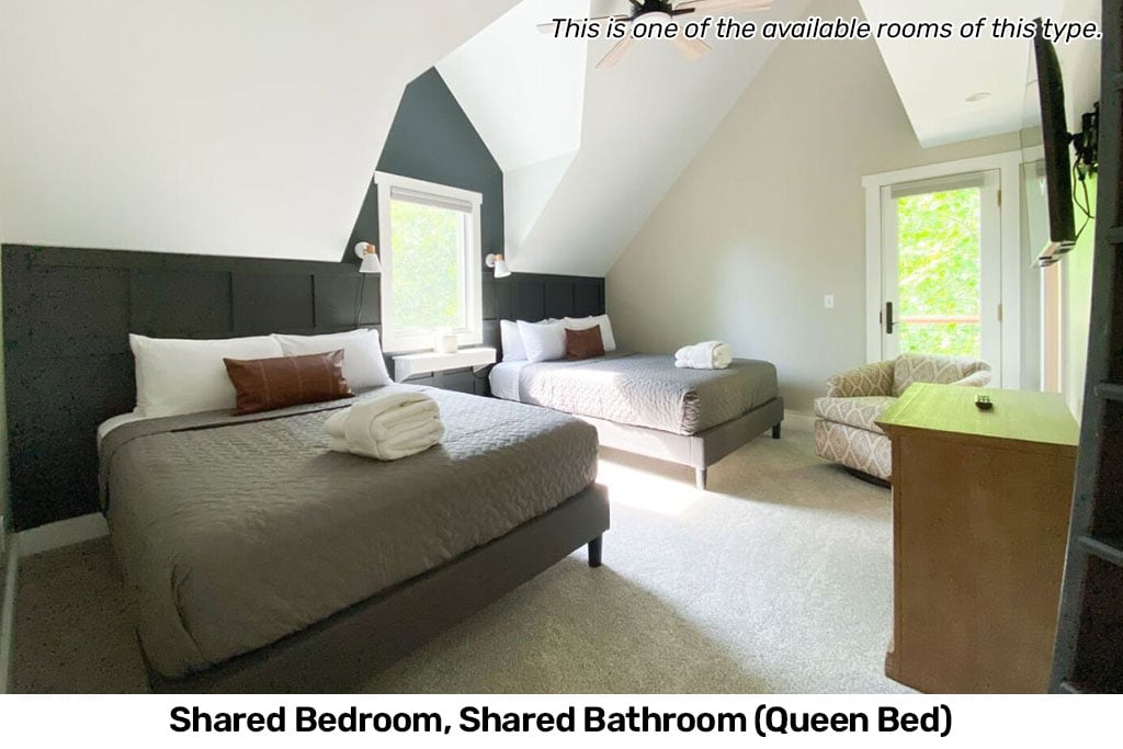 4x Shared Bedroom, Shared Bathroom (Queen Bed
