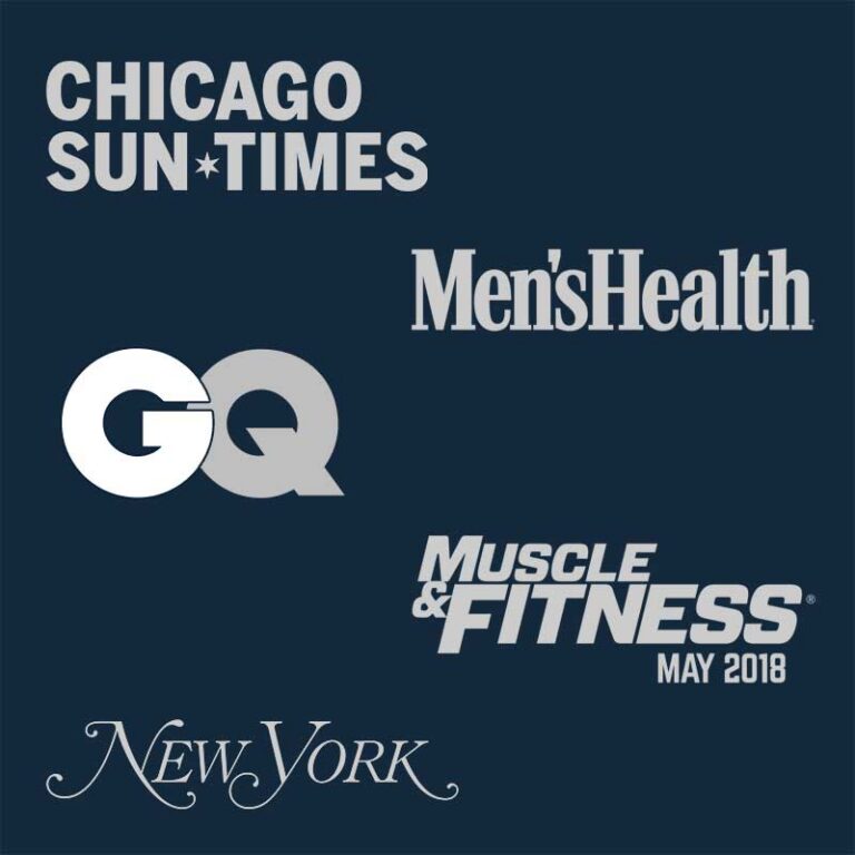 Featured in Men’s Health, Muscle & Fitness, GQ Magazine, Fox Tampa Bay, The Chicago Sun, and on influential podcasts like The Ready State and Ben Greenfield Fitness.