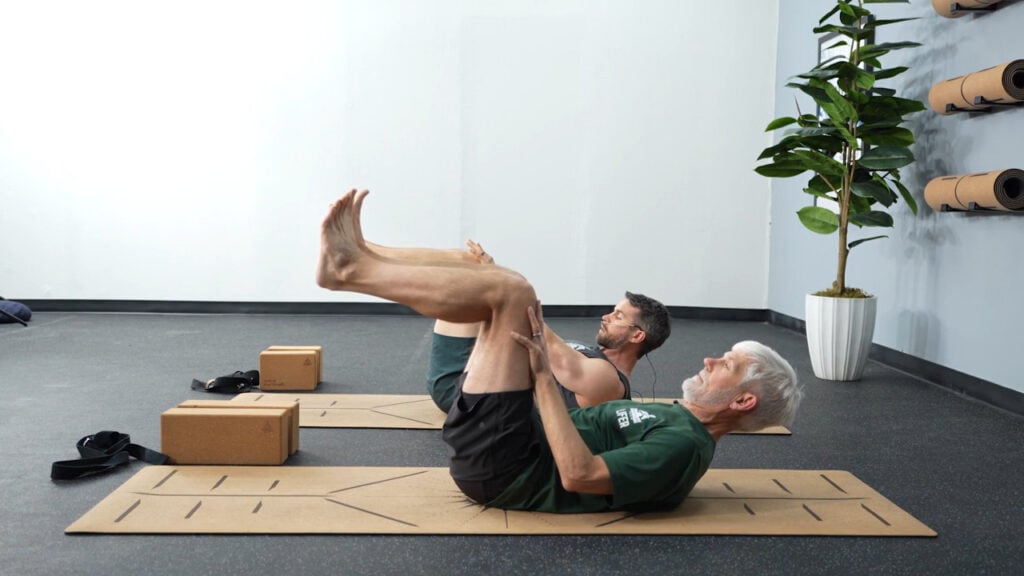 Hands-to-Thighs Isometric Press Hands-to-Thighs Isometric Press