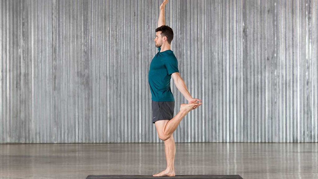 Standing-Quad-Stretch-ManFlowYoga Standing-Quad-Stretch