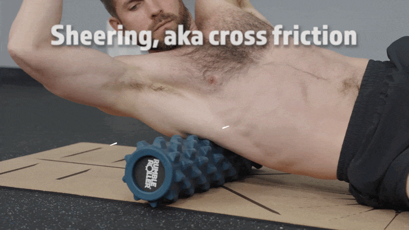 The 5 Best Mobility Tools for Men Over 40 (Under $50) - Foam Roller - Sheering AKA Cross-Friction on Lats 