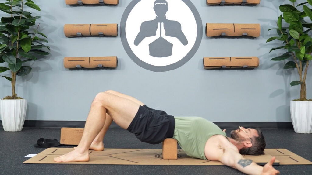 Step 6: Supported Bridge Pose | Breathwork & Movement To Find Peace: Morning Yoga For Anxiety