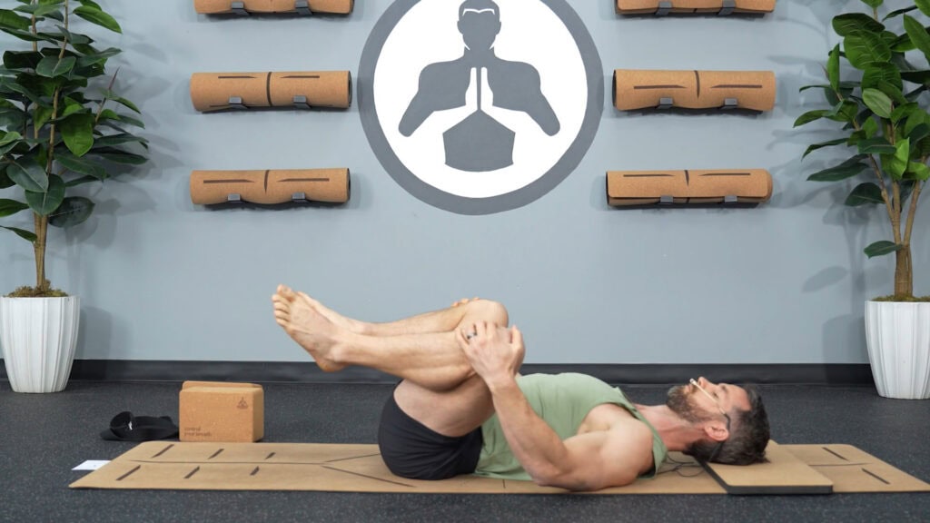 Step 4: Modified Happy Baby | Breathwork & Movement To Find Peace: Morning Yoga For Anxiety