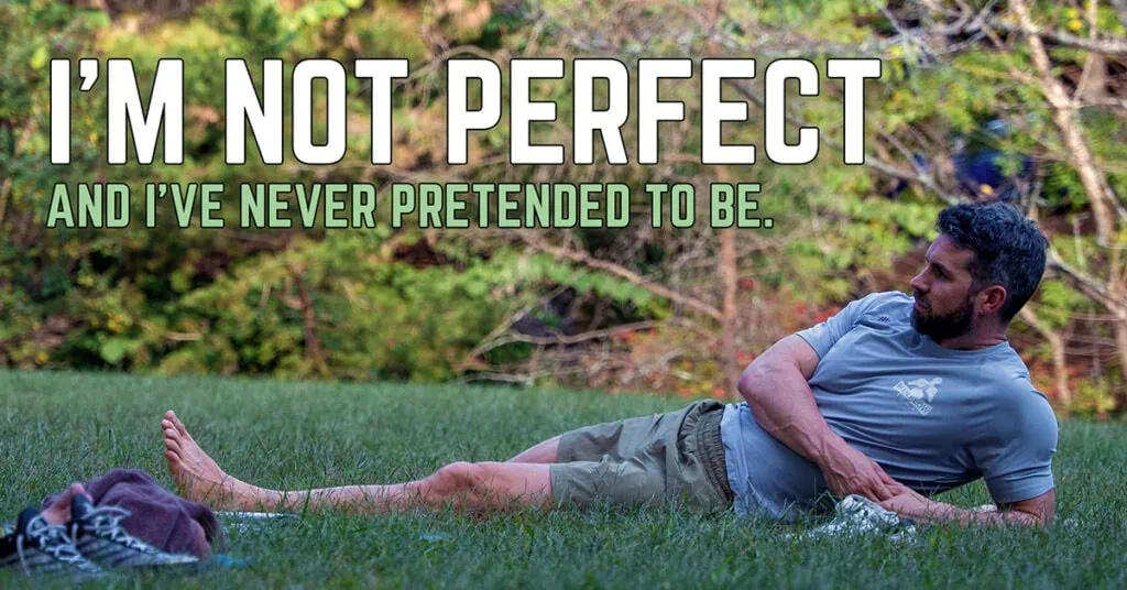 I'm not perfect - and I've never pretended to be.