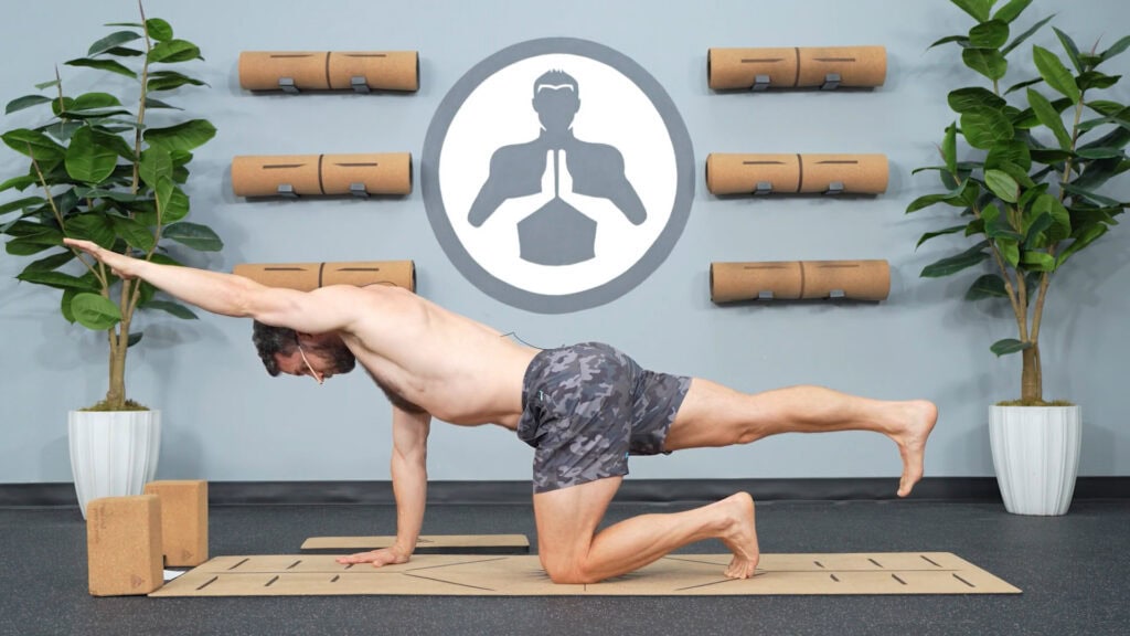 Stiff Shoulders? Here is a Quick 10-Minute Routine That Actually Works - Bird Dog with High Arm Extension