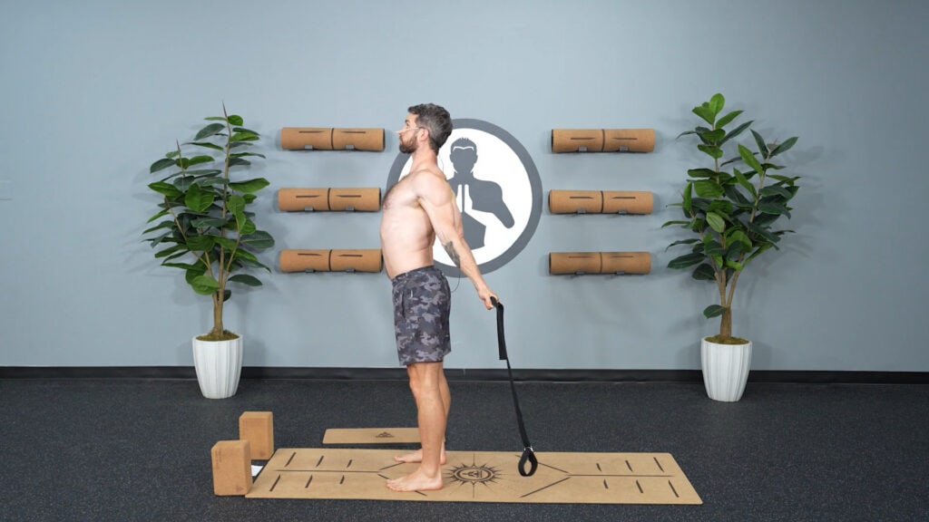 Stiff Shoulders? Here is a Quick 10-Minute Routine That Actually Works - Chest Opener with Strap or Towel
